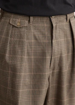 2 Pleats Tapered Twill Pants