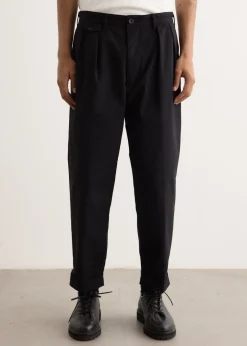2 Pleats Twill Pants