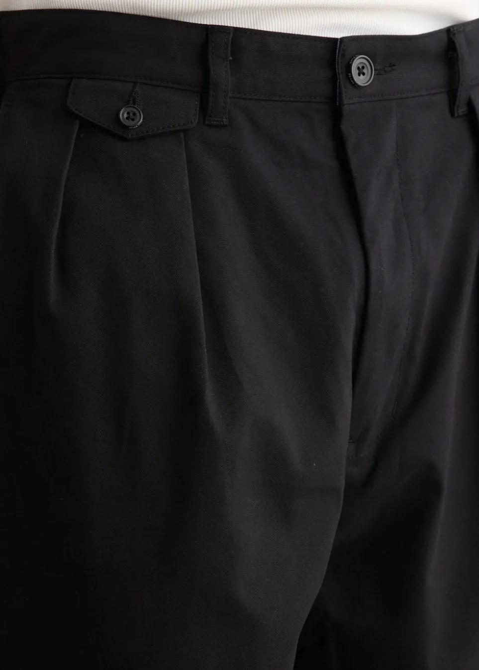 2 Pleats Twill Pants