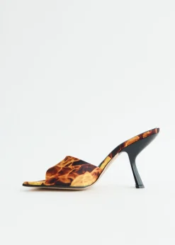 Adele Printed Flames Mules