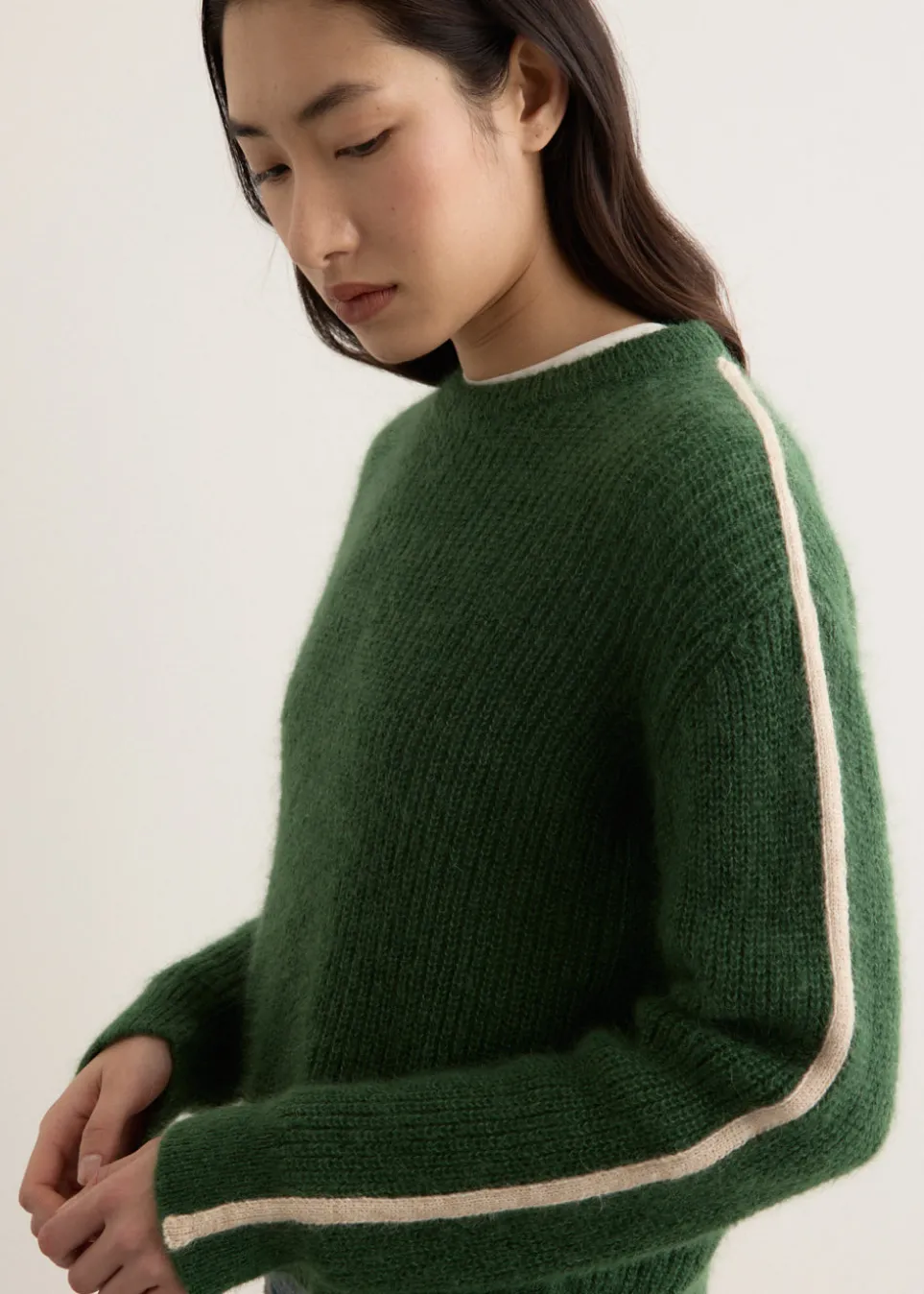 Arcade Stripe Sleeve Knit