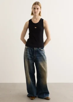 Baby Fox Ribbed Tank Top