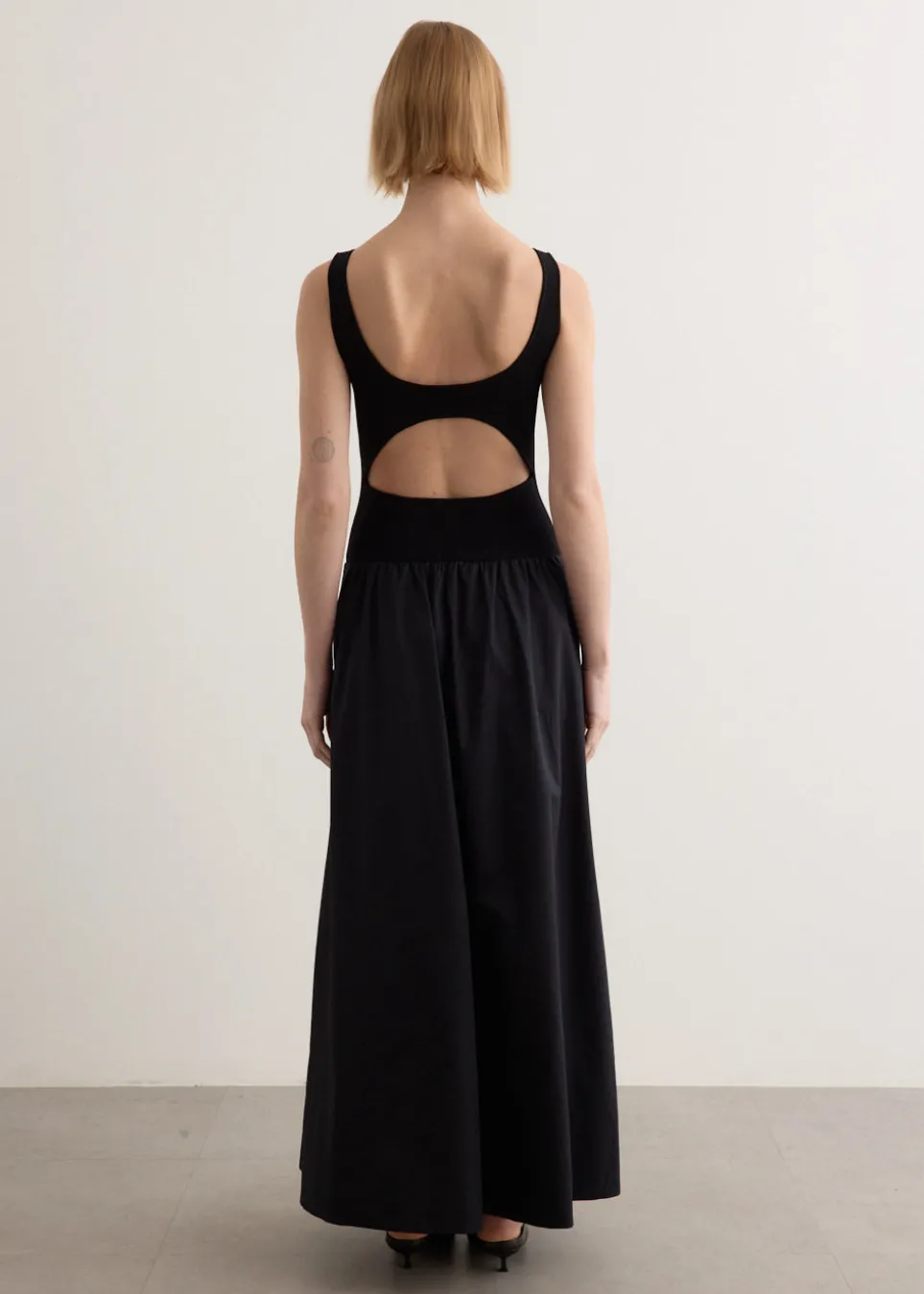 Bateau Cut Out Dress