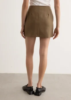 Bluefaced Wool Mini Skirt