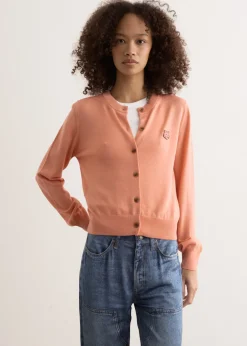 Bold Fox Head Patch Regular Cardigan