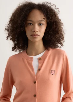 Bold Fox Head Patch Regular Cardigan