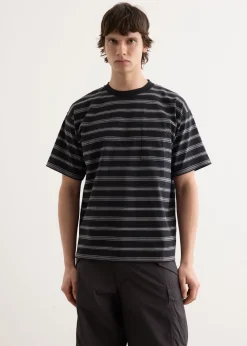 Border Stripe Relaxed Short Sleeve T-Shirt