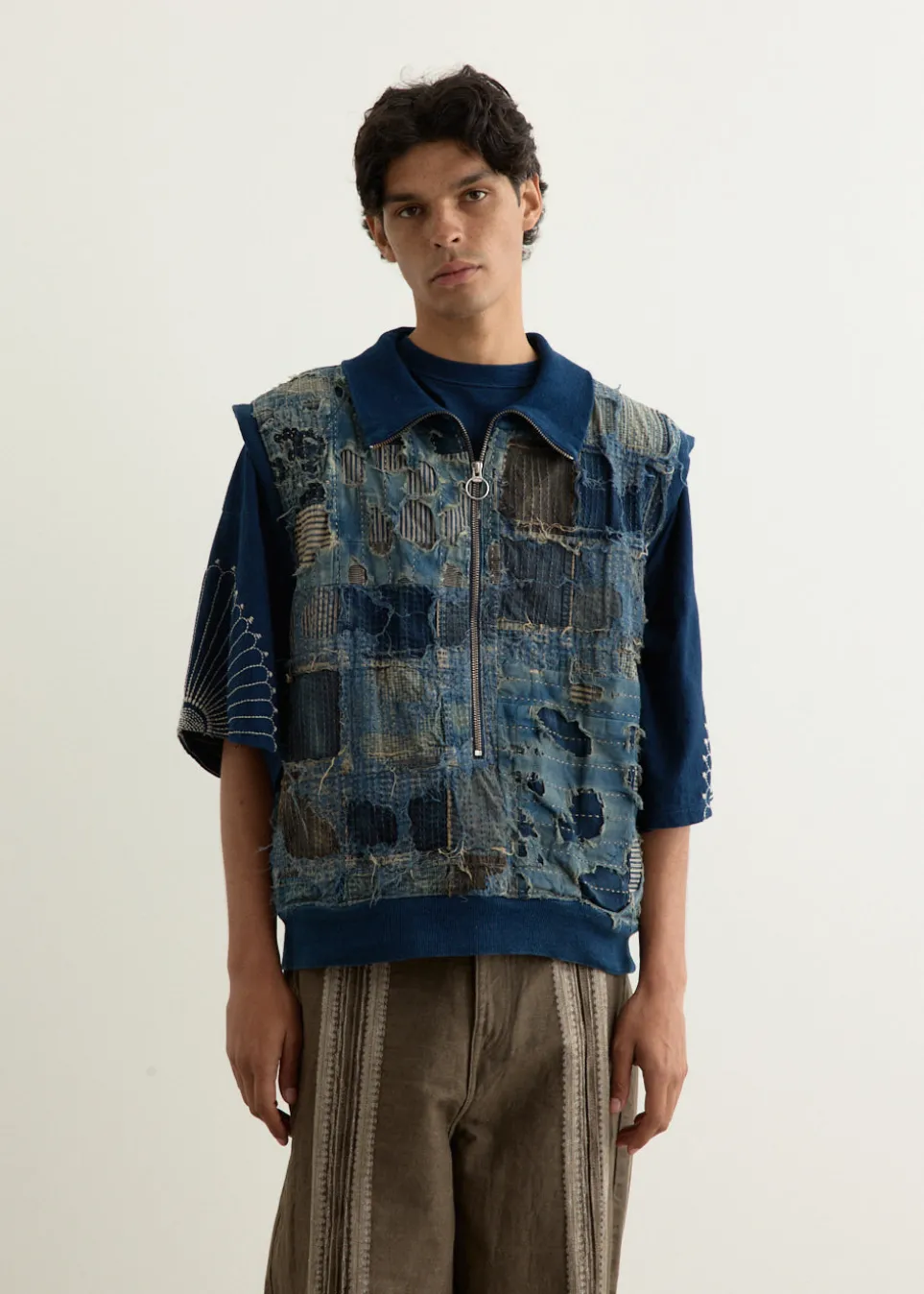 BORO x IDG SWT Half ZIP Vest