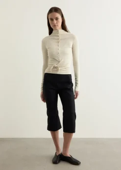 Button Up Wrap T-Shirt