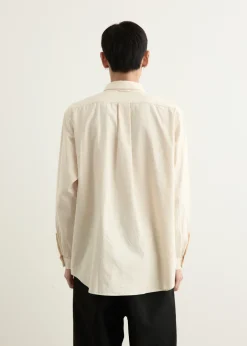 Button Wide Smooth Oxford Shirt