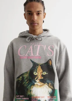 Cat Print Hoodie