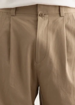 Chino Cloth Two Tuck Straight Pants
