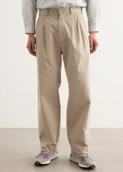 Chino Cloth Two Tuck Straight Pants