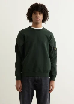 Contrast Bellow Pocket Sweatshirt