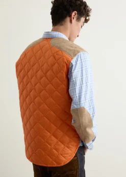 Cotton Check Quilted Nylon Shirt