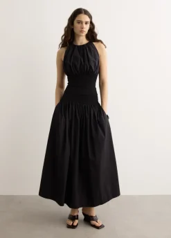 Cotton Rib Maxi Skirt