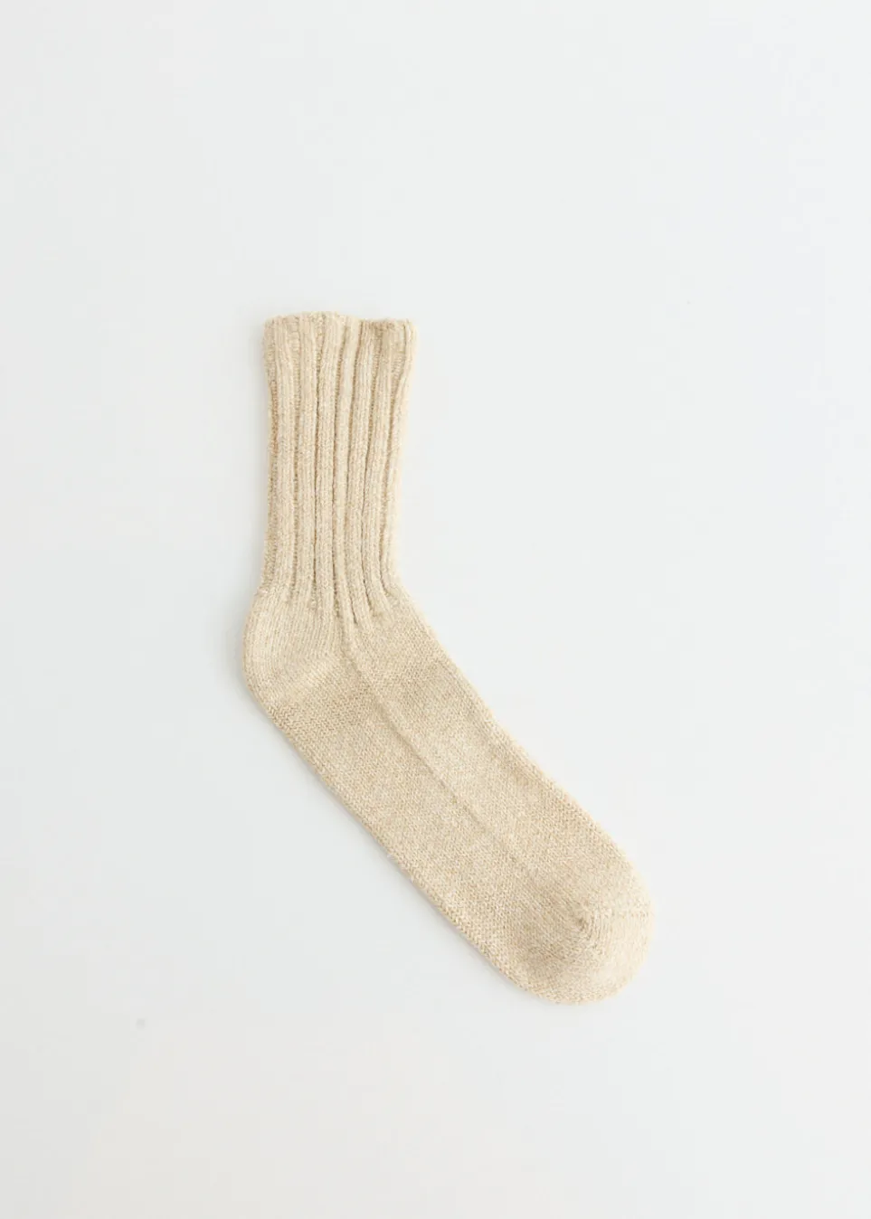 Cotton Silk Rib Socks