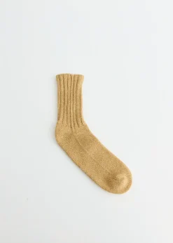 Cotton Silk Rib Socks
