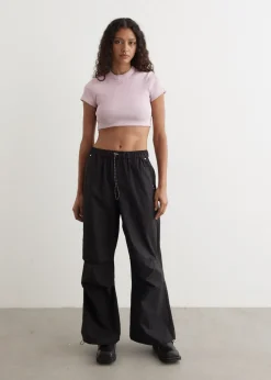 Cropped Short Sleeve Top