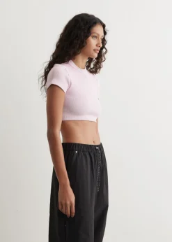 Cropped Short Sleeve Top