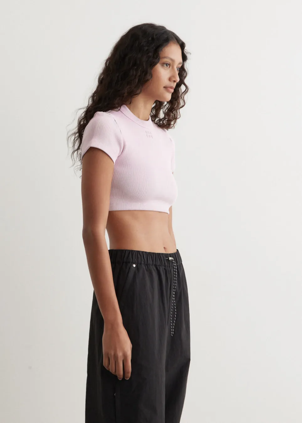 Cropped Short Sleeve Top