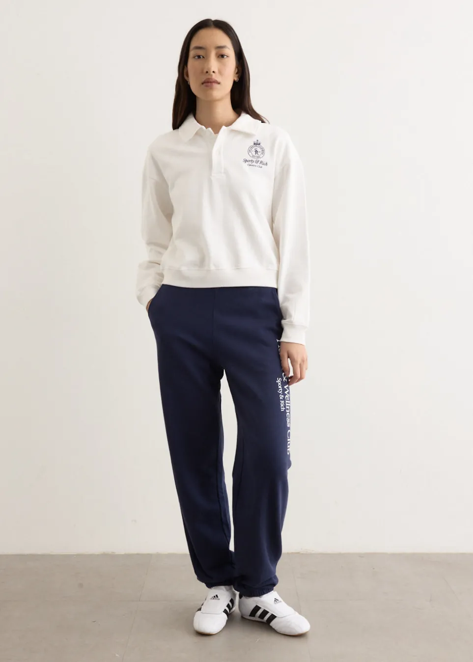 Crown Country Embroidered Cropped Polo