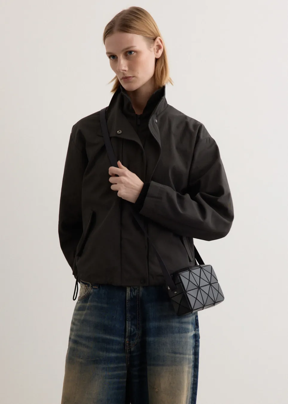 Cuboid Matte Shoulder Bag