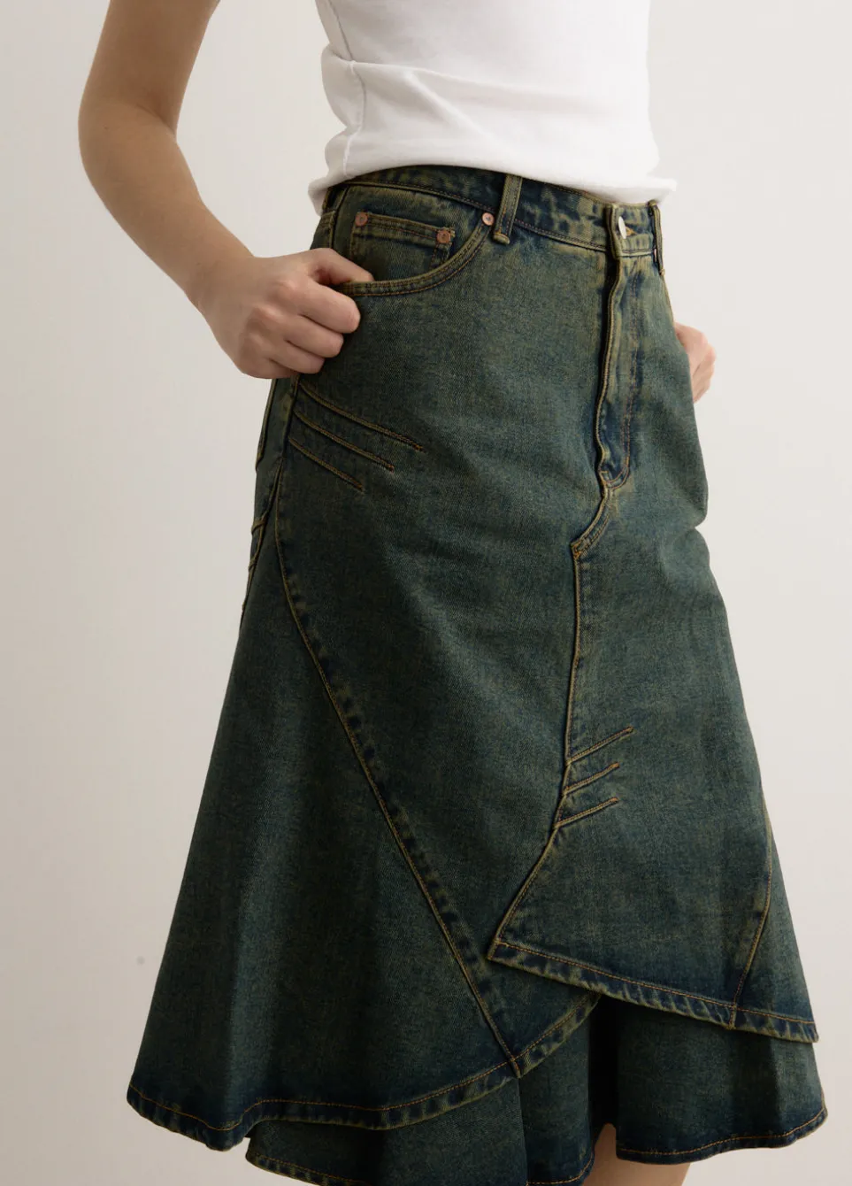 Custom Flare Layered Skirt