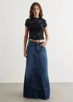 De-Pago Gonna Maxi Denim Skirt