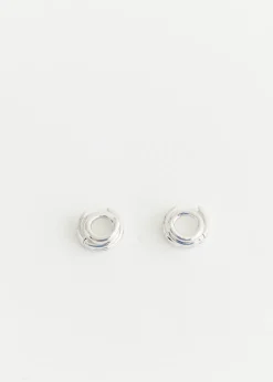 Diagonal Coil Hoop Earrings