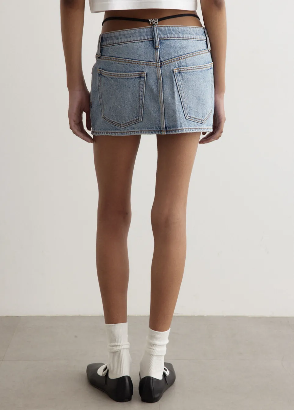 Diamante Charm Mini Skirt