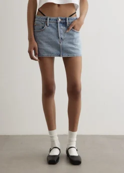 Diamante Charm Mini Skirt