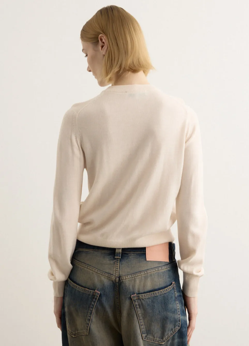 Double Bold Fox Head Patch Regular Cardigan