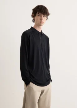 Frame Long Sleeve Polo