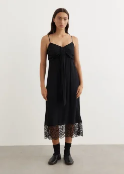 Front Bow Slip Dress