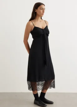 Front Bow Slip Dress