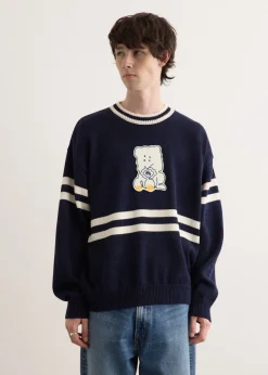 5G Cotton Knit PECKISH RAINBOWY IVY Crew Sweater