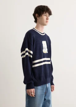 5G Cotton Knit PECKISH RAINBOWY IVY Crew Sweater