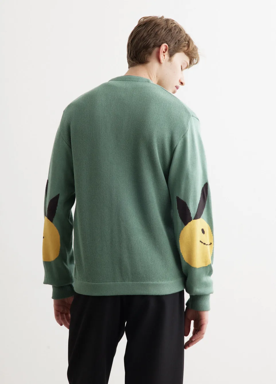 10G Eco Knit Elbow Coneybowy Short Cardigan