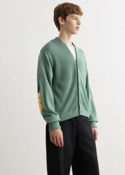 10G Eco Knit Elbow Coneybowy Short Cardigan