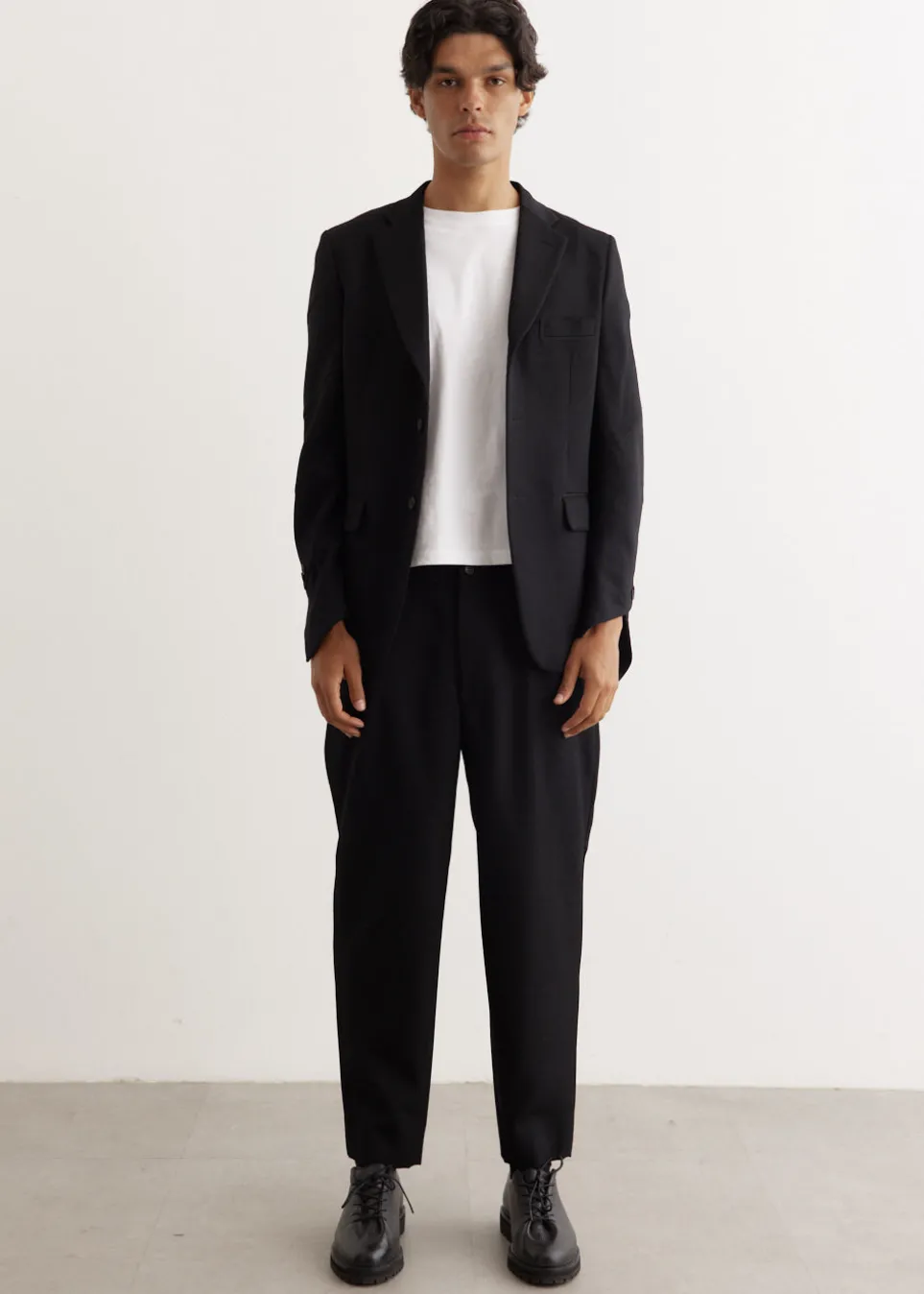 Gabardine Spiral Sleeve 2 Button Jacket