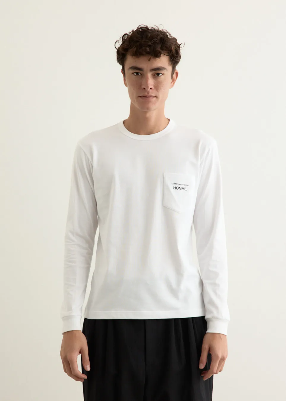 Garment Print Long-Sleeve T-Shirt