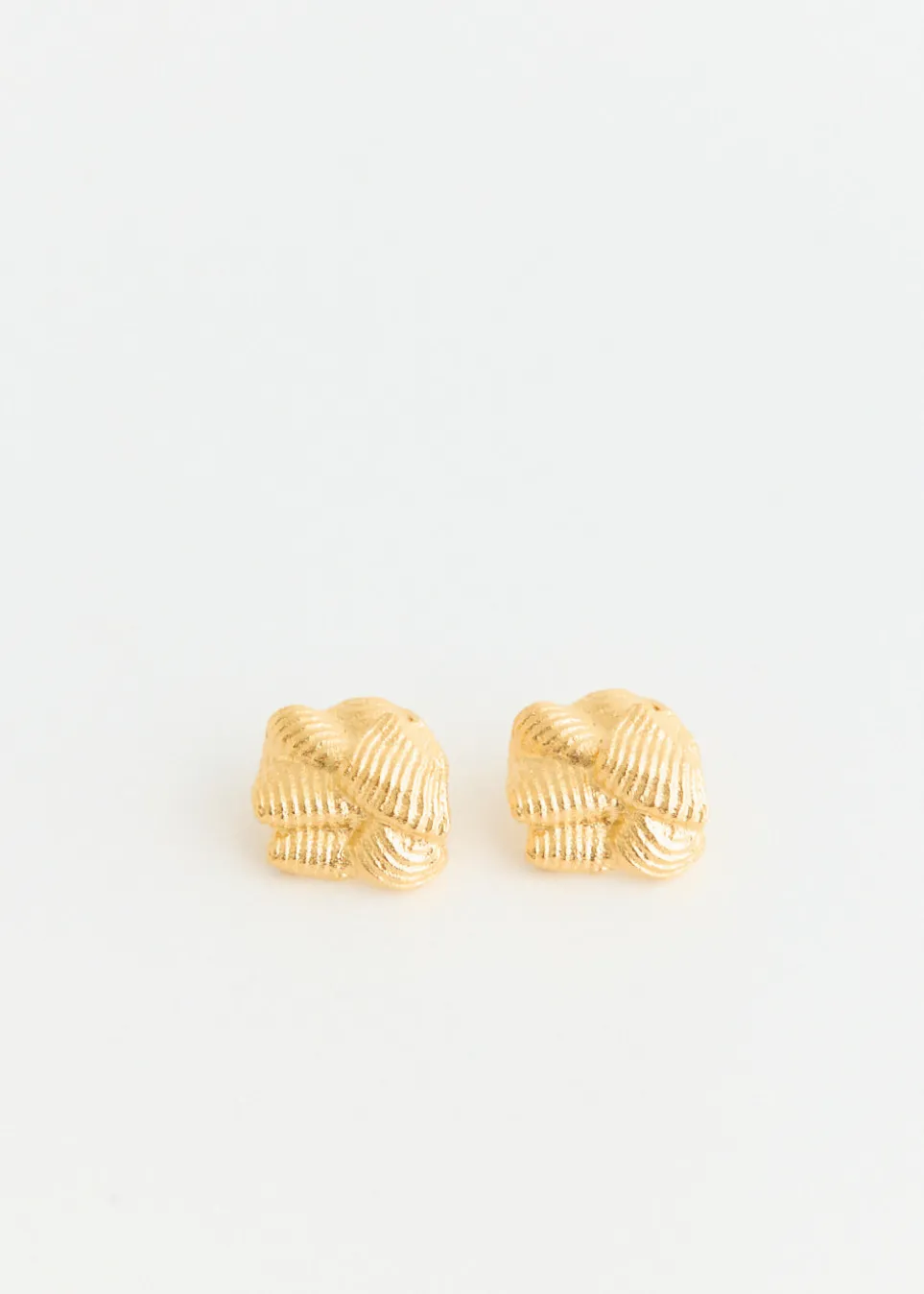Gold Scrunch Earrings