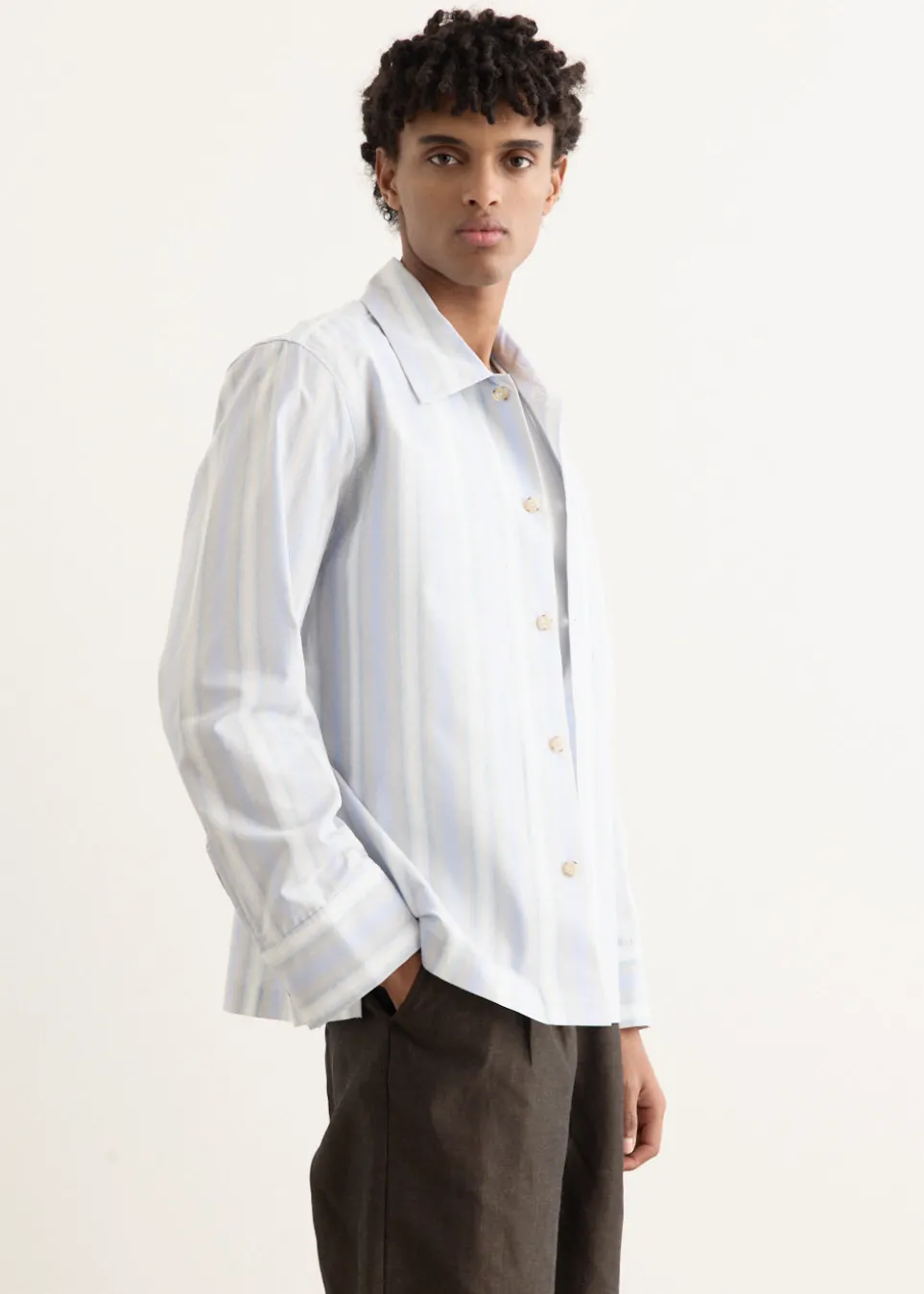 Gradient Stripe Overshirt