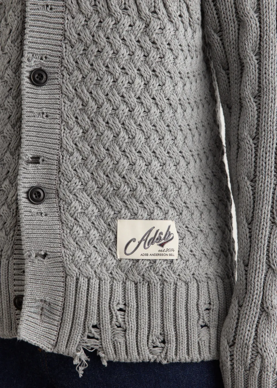 Green Collar V-Neck Cardigan