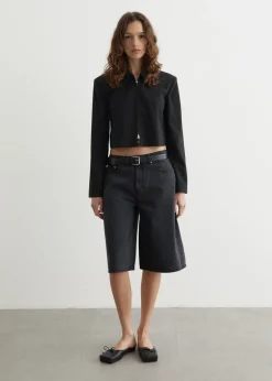 Grenade Longline Denim Shorts