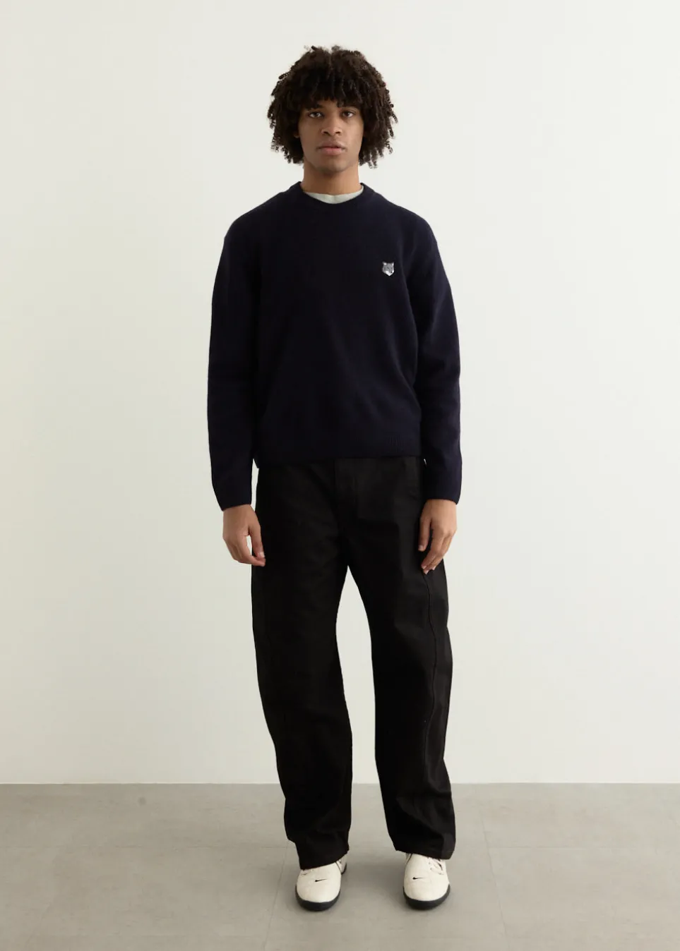 Grey Fox Head Patch Comfort Jumper