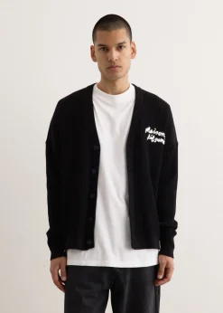 Handwriting Comfort Ribbed Cardigan