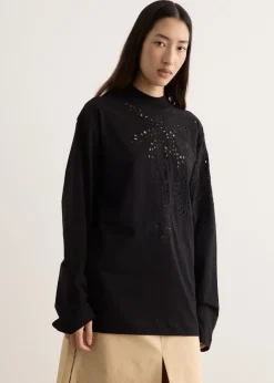 Heger Embroidered Long Sleeve T-Shirt
