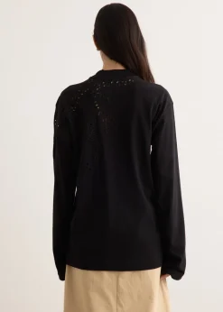 Heger Embroidered Long Sleeve T-Shirt
